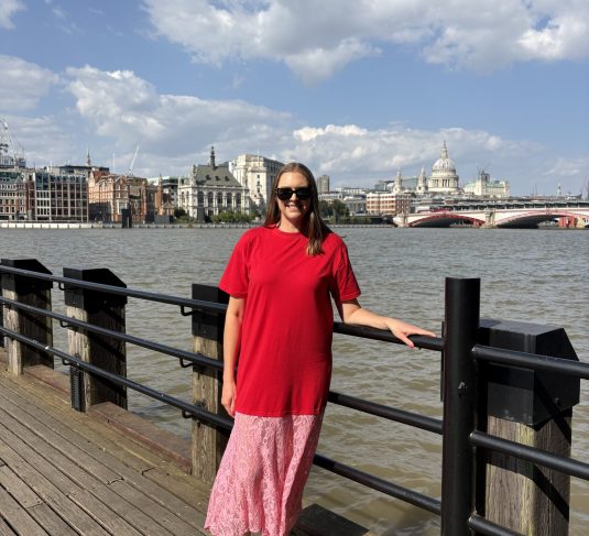 Taryn photo red dress london view